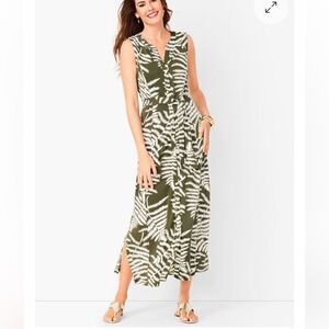 TALBOTS BOTANICAL MAXI SHIRTDRESS
